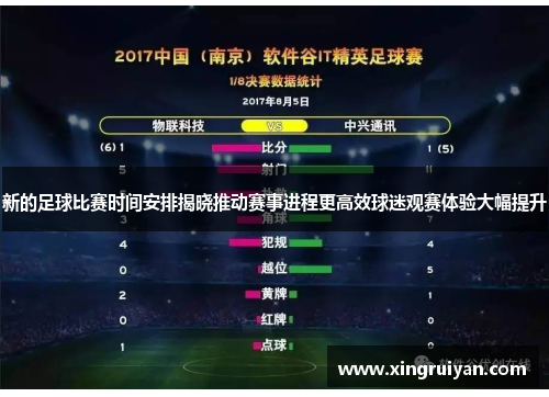 新的足球比赛时间安排揭晓推动赛事进程更高效球迷观赛体验大幅提升